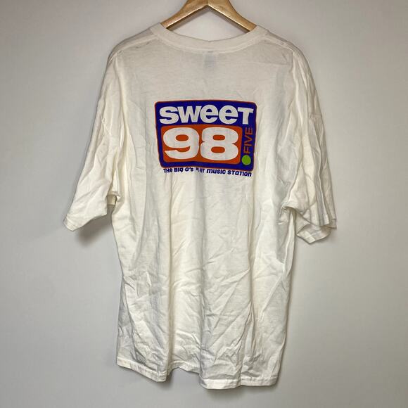 Vintage Sweet 98.5 Shirt Y2K Omaha FM Radio Nebraska Promo - Picture 2 of 2
